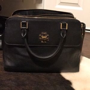 Tory Burch Douple Zip Leather Satchel